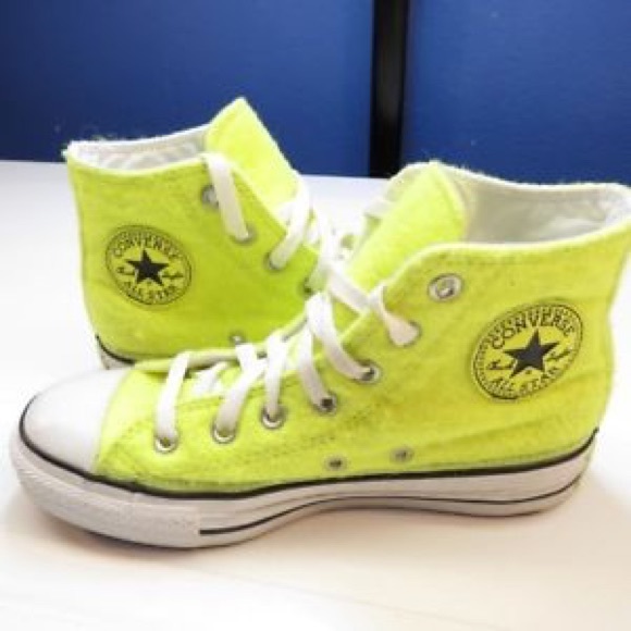 neon yellow chucks